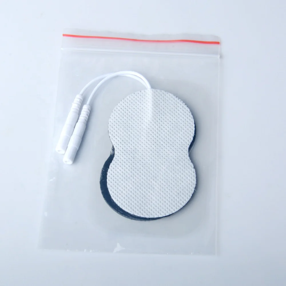 Reusable Self-adhesive Gel Patches Pear Shaped TENS Unit Pads For Muscle Pain Relief Body Massage Therapy Gourd Electrode Pads