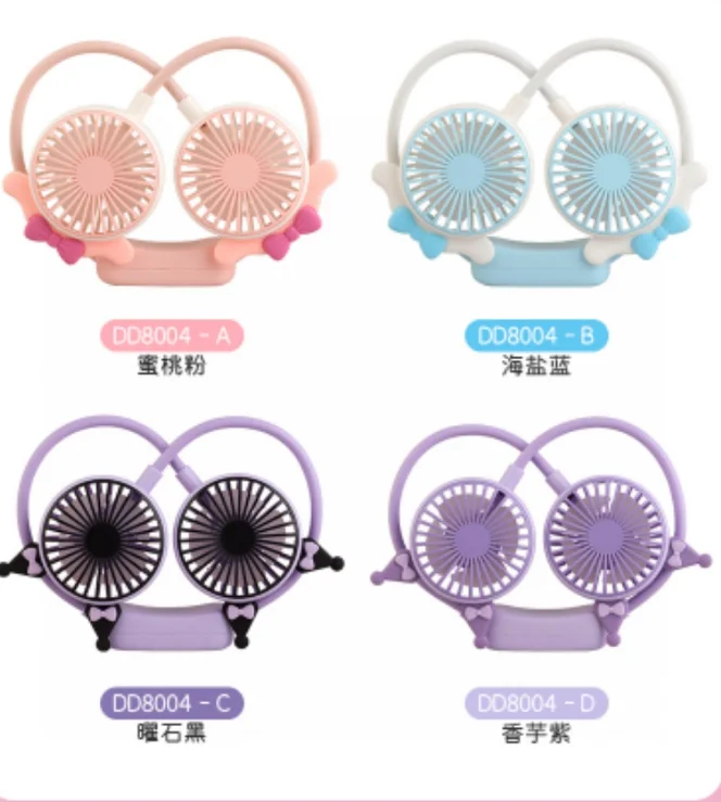 Sport Outdoor Head-mounted Neck Fan Portable Air Conditioner Wearable Neck Fan Usb Charging Small Fan