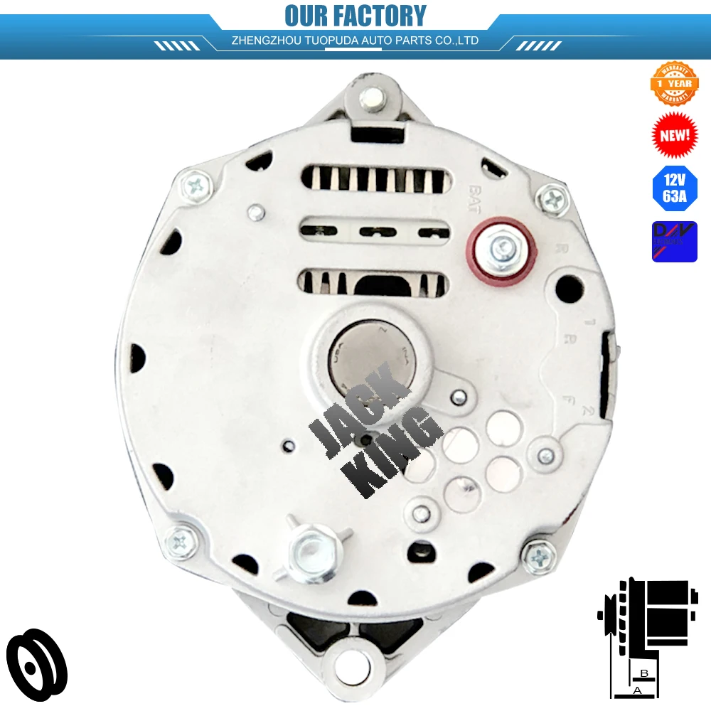 ALT2639 12V 63A 1105360 1100552 1100592 1100597 NEW ALTERNATOR FOR CHEVROLET C10 10 SI ENCILLA EN V NEW