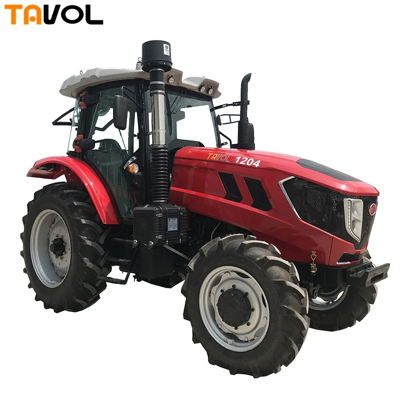 YTO 6-ти цилиндровый дизельный двигатель 4 колеса трактора 120hp с фронтальным погрузчиком