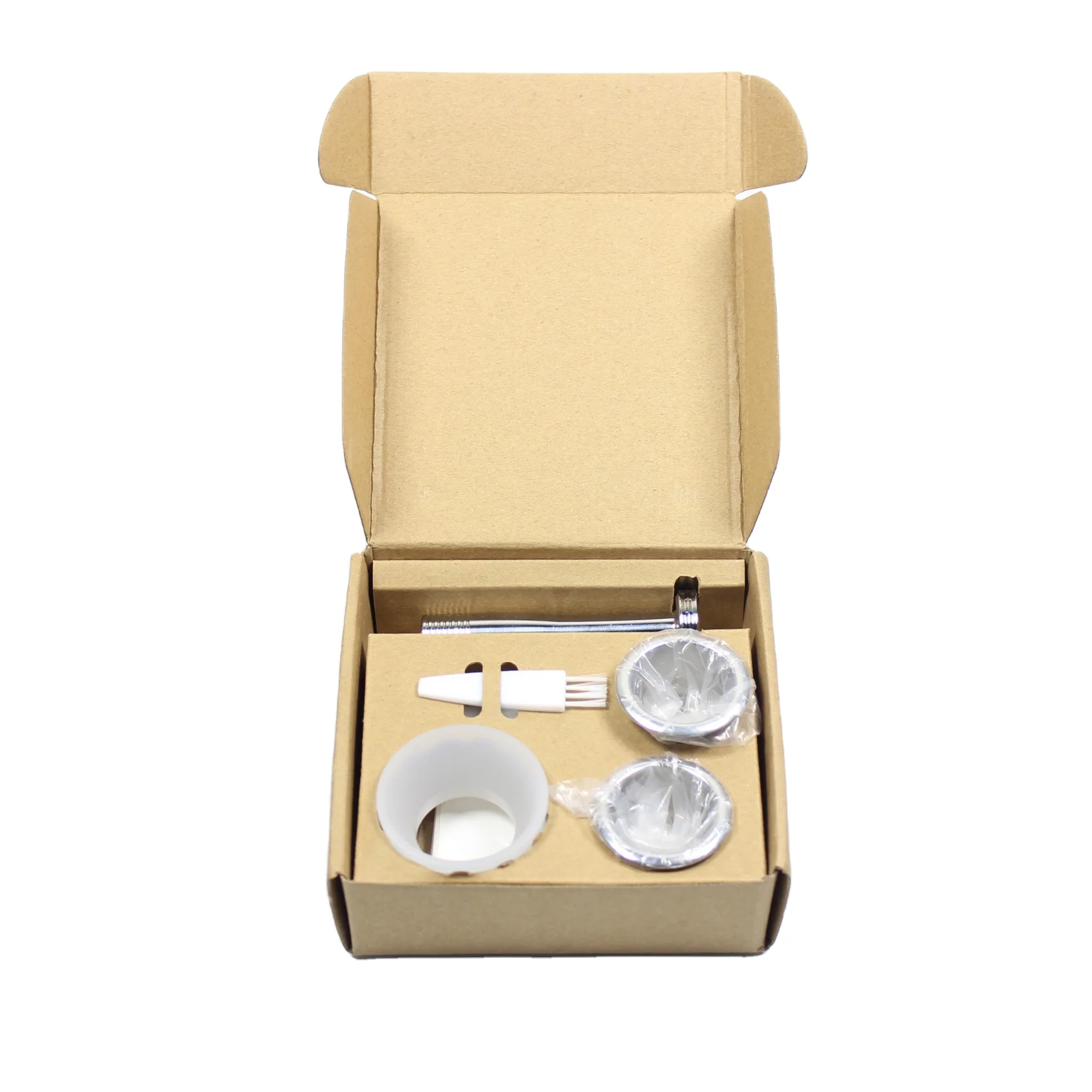Metal 6 Pcs Reusable Coffee Capsule Set Refillable Coffee Capsule With 2 Metal Coffee capsule
