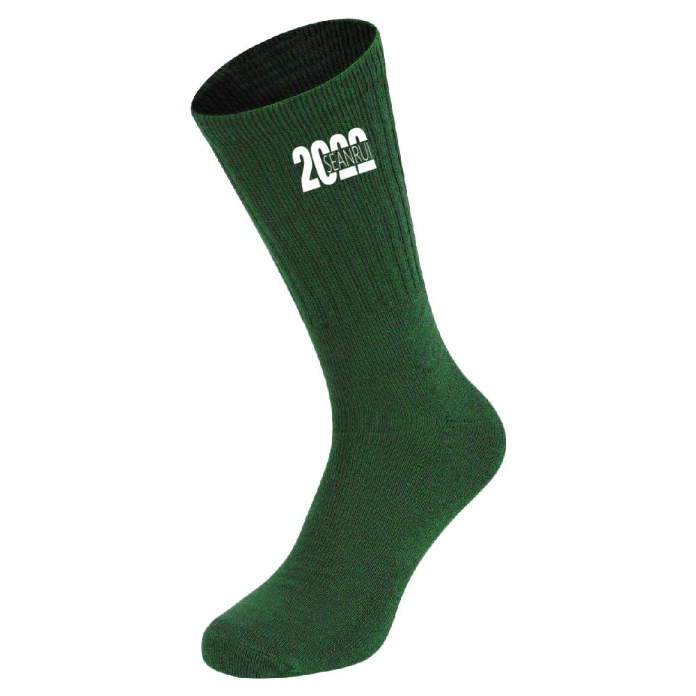 Vintage bamboo breathable dark color unisex socks custom design patch work for socks