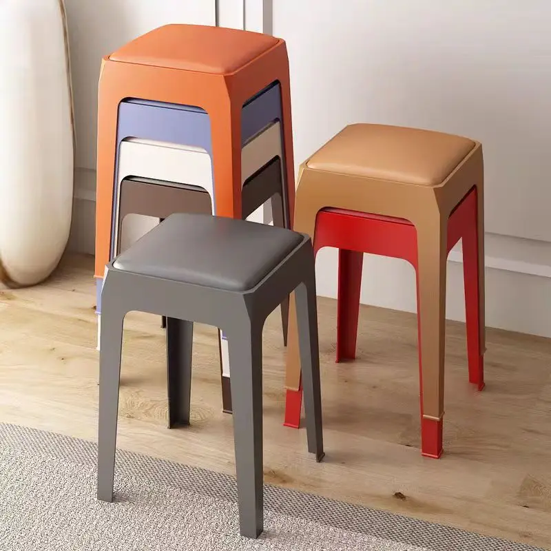 Wholesale modern design plastic stool portable plastic chair durable PP plastic stool