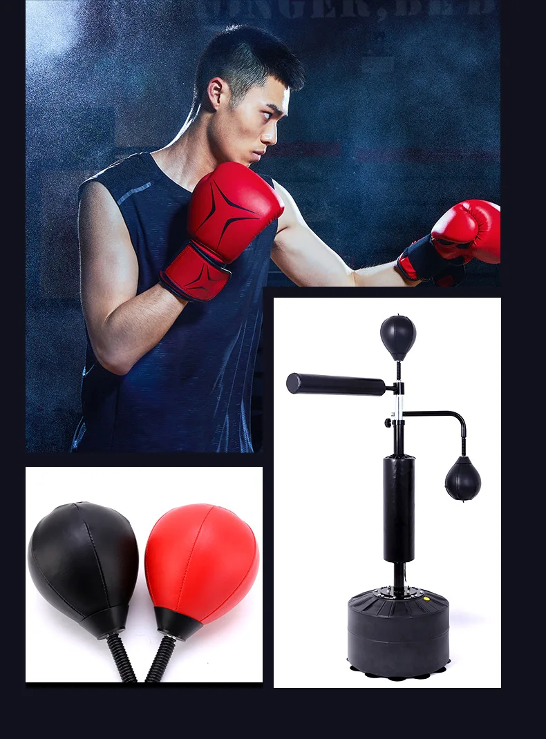 wholesale Adult vertical boxing sandbag Home rotating stick target training reaction target dodge speed ball Sanda