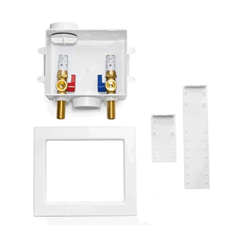 Universal Ice Maker Box,1/2-Inch Pe-A Expansion Inlet Connection with Installed Ball Valve (Expansion Pex with SS Arrestor)