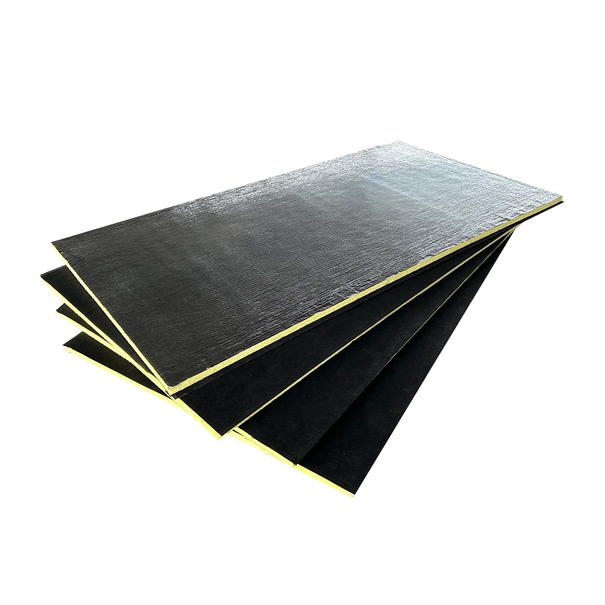 heat thermal building acoustic insulation HVAC system semi-rigid aluminum foil insulation glass wool board