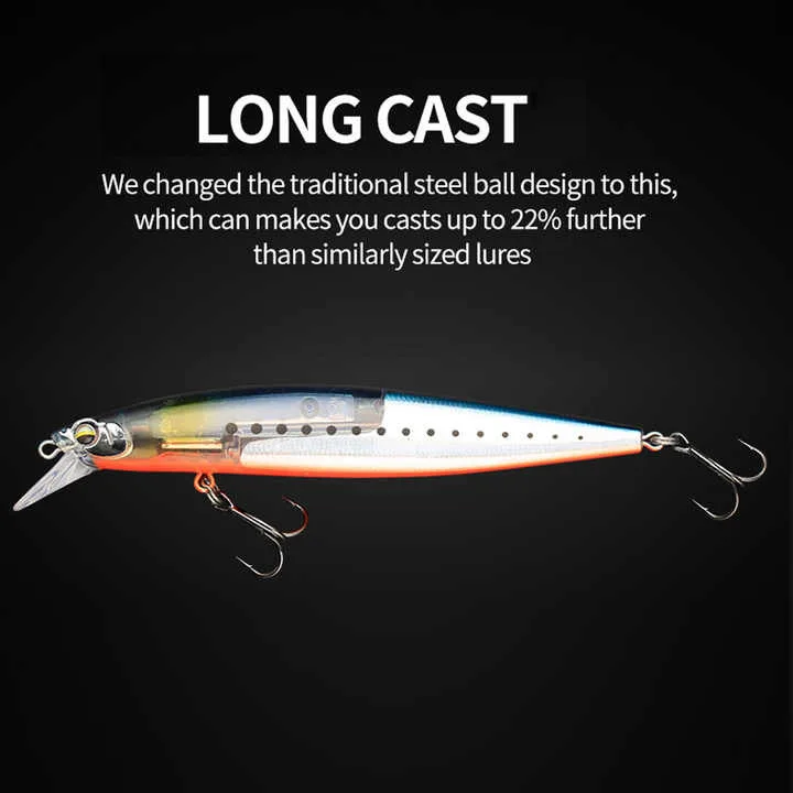 130mm 18.5g New Scales Flashing Minnow Lures Floating Jerkbait Short Tongue Plastic Fishing Fure Long Casting For Bass Trout