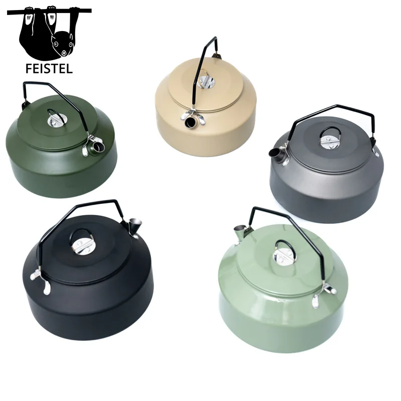Camping Kettle Camp Tea Coffee Pot Large Outdoor Hiking Kettle Pot Portable Camping Tea Kettle
