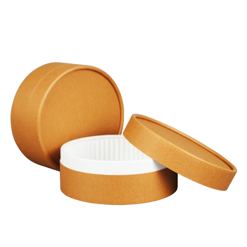 Customized Recyclable Cardboard Cylinder Packaging Fashionable Round Shape Boxes For Cake And Cookie Food Grade Paper Canister