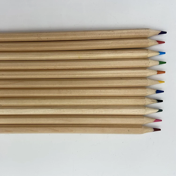 Free Samples wholesale 7 inches custom logo drawing natural color pencil for children and art