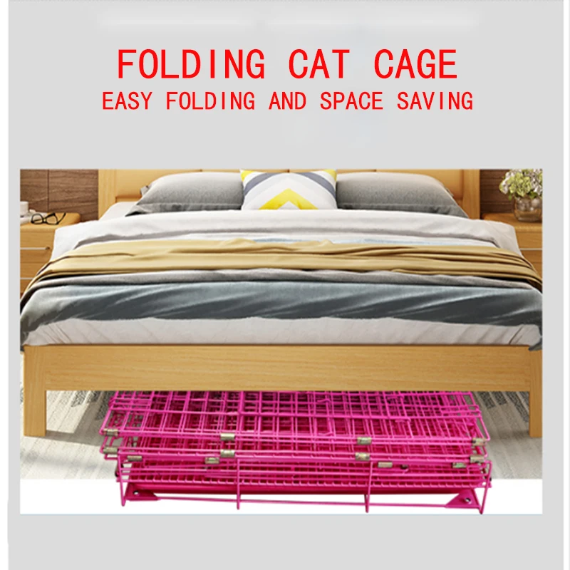 High quality multifunctional foldable oversized free space indoor luxury three-storey cat cage cat house