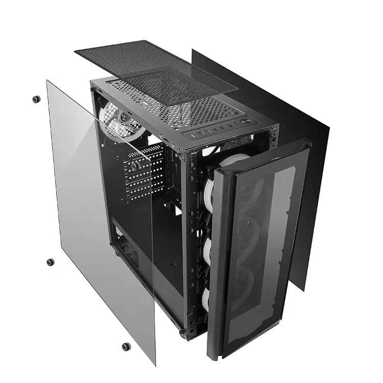 19211 OEM корпус игровой компьютер ПК с охлаждающими