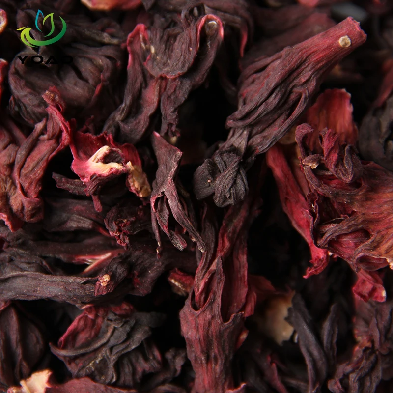 Natural Dried Red Roselle Hibiscus Tea Certified Dried Herbal Flower Tea Caffeine Free Flavor Tea
