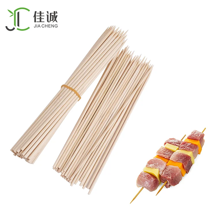 Meat Barbecue Disposable Stick Round BBQ Bamboo Skewer