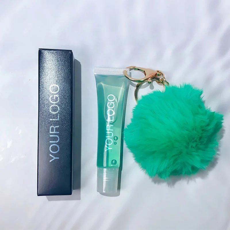 Custom Lip Gloss Tube Glossy Lip Plumper Gloss Base Vendor Wholesale Private Label Kids Lip Gloss Keychain