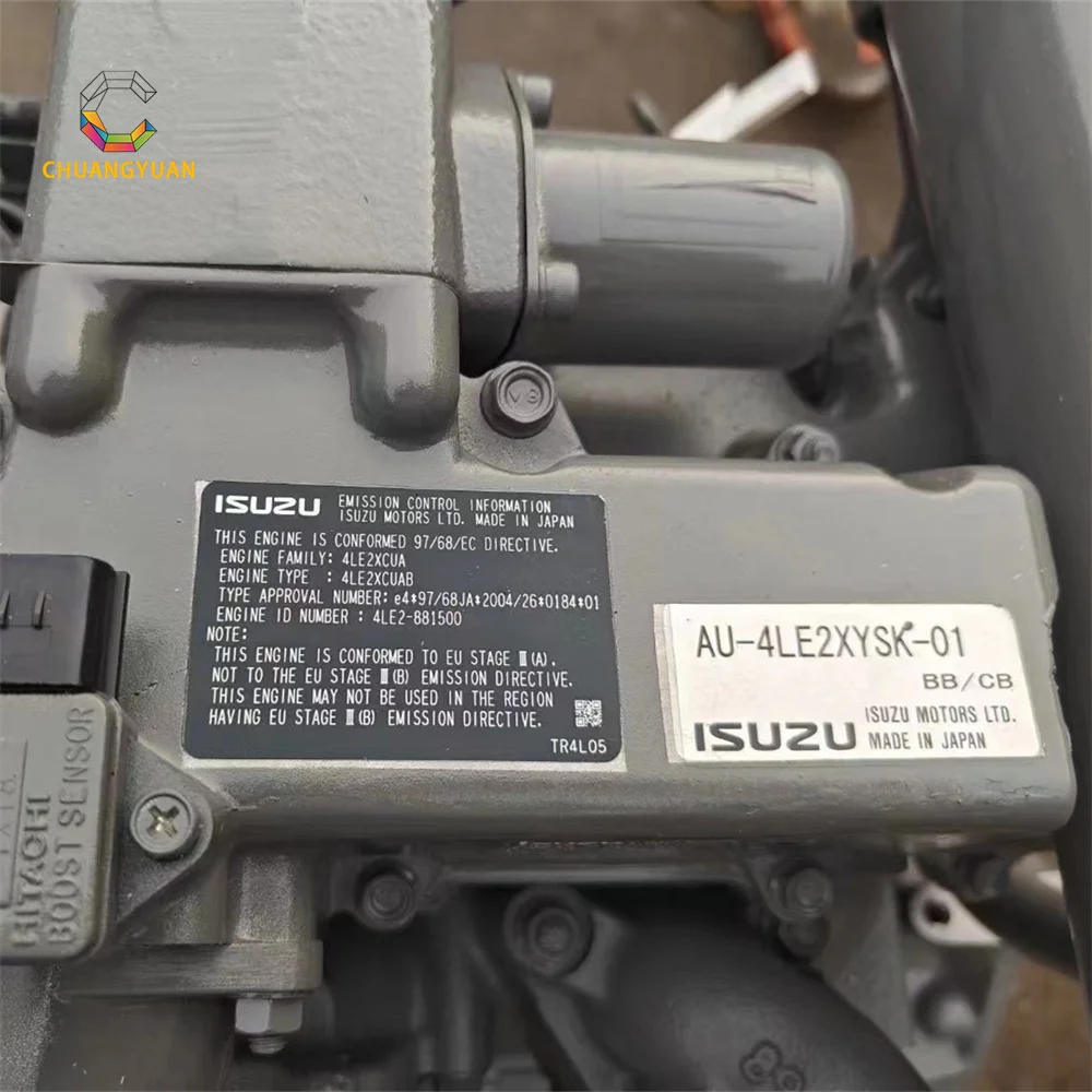 4LE2 Engine SK75-8 ZX70-3 ZX55UR New Japan Diesel Engine Assembly for isuzu 4LE2 4LE1