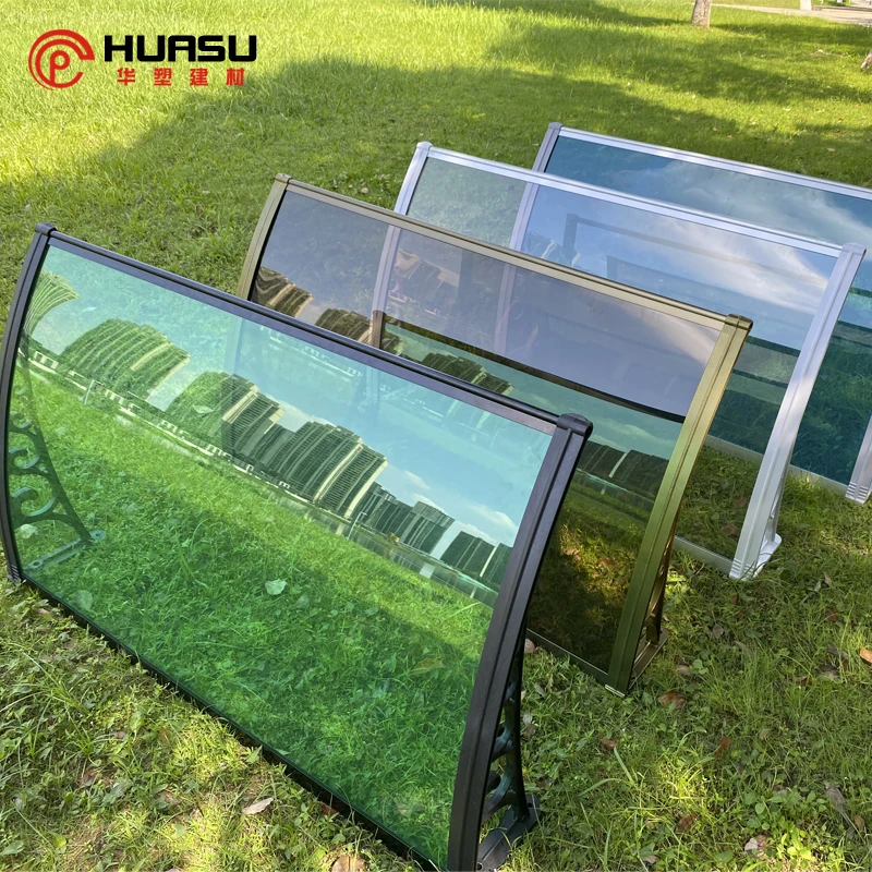 Plastic Bracket Metal Aluminium Canopies Polycarbonate Door Canopy Awning For Balcony Aluminium Awning