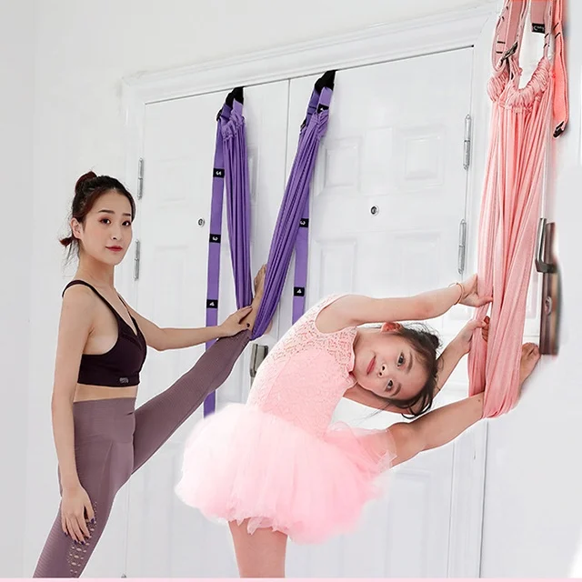 Adjustable Aerial Anti Gravity Handstand strap Hanging Trainer Stretch Belts Yoga Swing Hammock