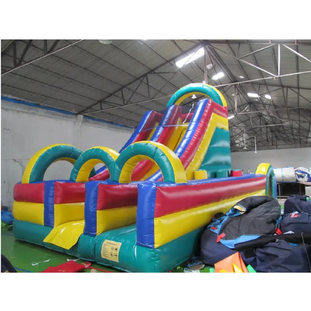 Blow Up Kids Adult Bounce House Air slide Inflatable Obstacle Course