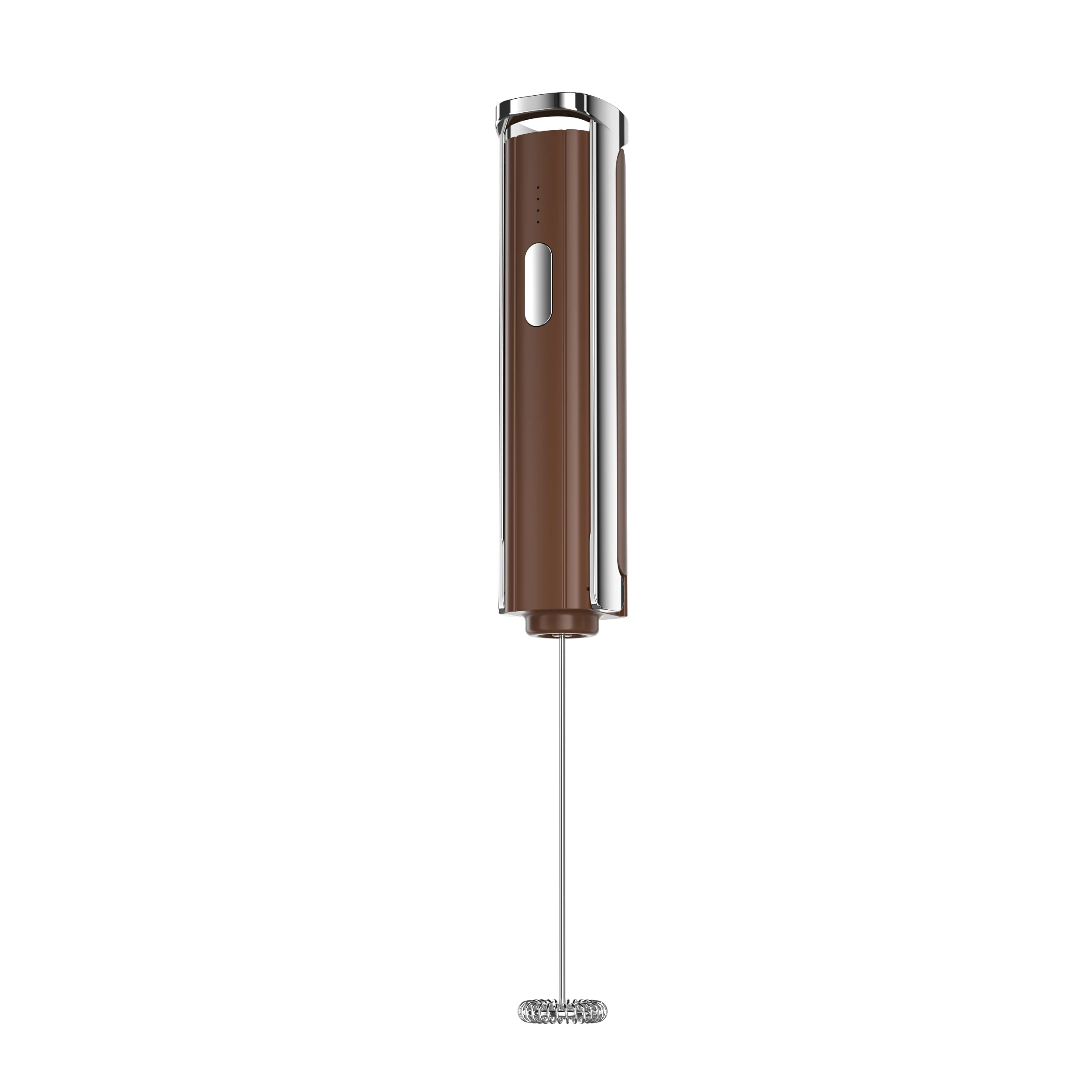USB Mini Electric Milk Frother with Stand Folding Coffee Beater for Household & Car Use Battery Powered