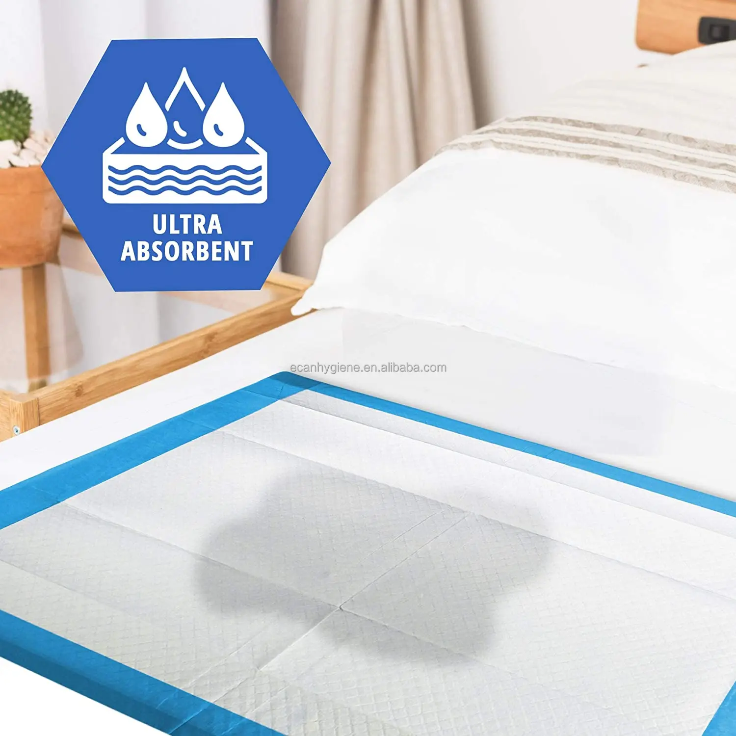 OEM 60x90cm Disposable Incontinence Pads Bed Incontinence Underpads