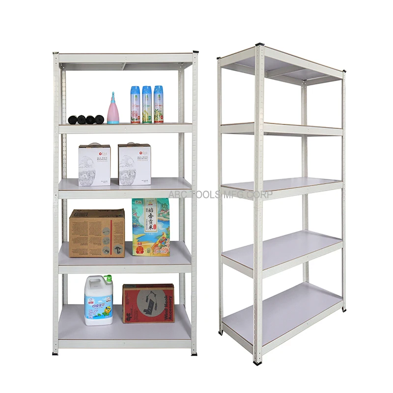 Philippine market hot sale 200cm white/black boltless rivet 5 tier metal diy storage shelves