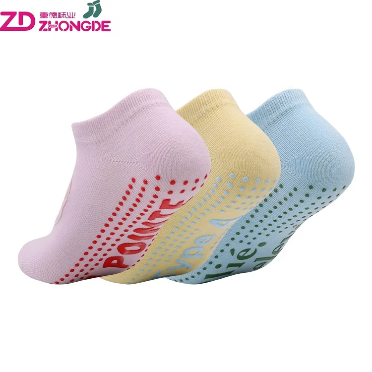Custom logo cotton yoga sticky ankle pilates ballet socks with arch support breathable mesh non slip women socks
