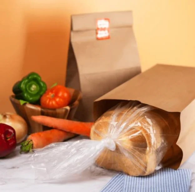 Kraft Paper Bags, Pack Of 500 Bags (3 LB, Brown)