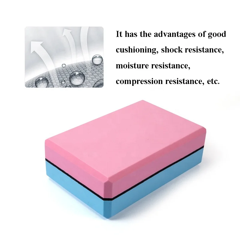 Custom Logo Workout Fitness Brick Multi Color High Density Premium Anti Slip Friendly Foam Eva Yoga Block