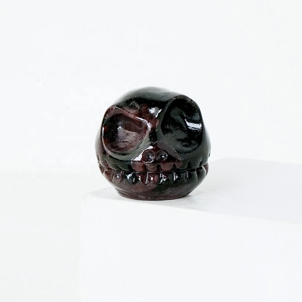 2024 Wholesale Hand Carved Quartz Crystal Skulls Craft Carving Crystal Jack Head Skulls