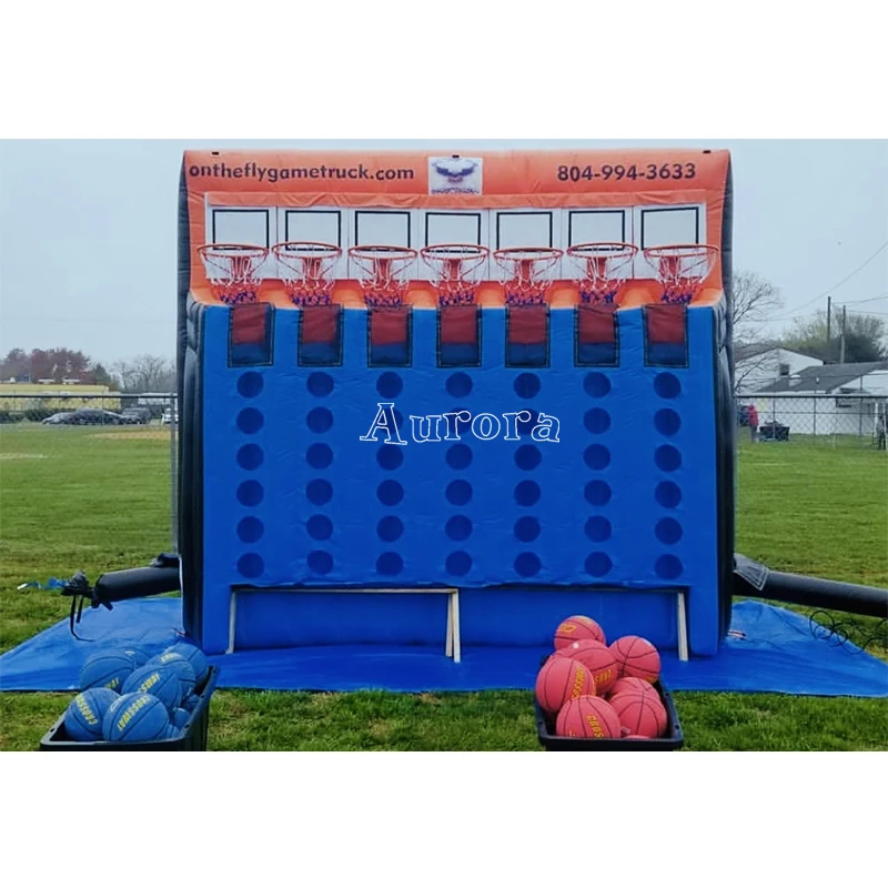 Connect 4 Inflatable Basketball Sport Games Inflatable Basketball Connect 3 Carnival Game For Party (1600432909843)