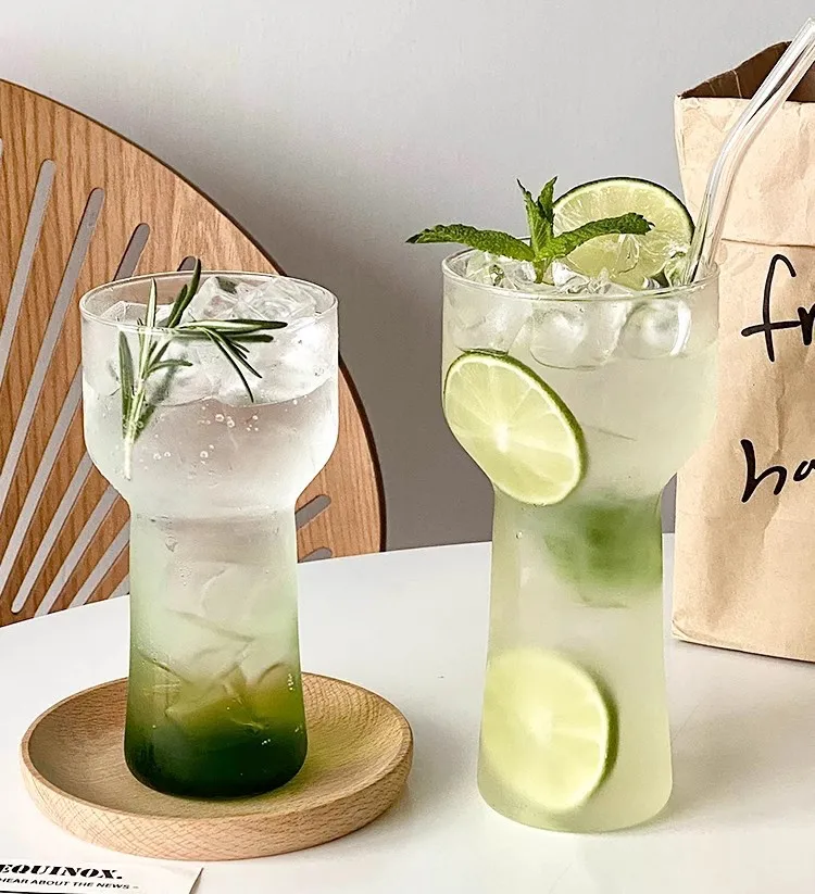 Премиум прозрачная чашка из боросиликатного стекла Креативный дизайн для жаростойких холодных напитков