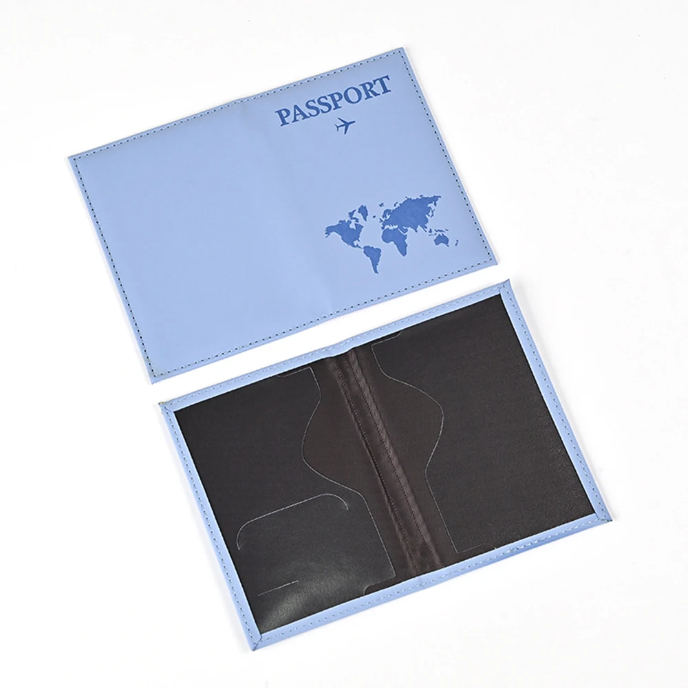 Colorful Style PU Leather Passport Holder Factory Wholesale Skin Feeling Customization LOGO RFID Blocking Passport Holder