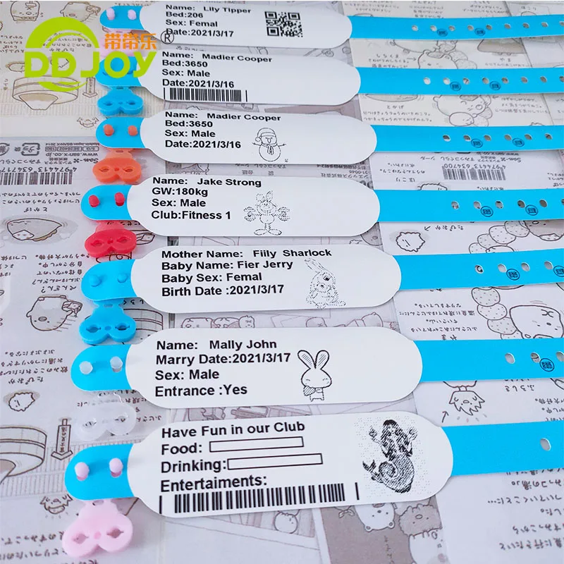 Thermal Transfer Printing Hospital Disposable Identification Band Medical Wristbands Patient Id Band Wristbands For Adult