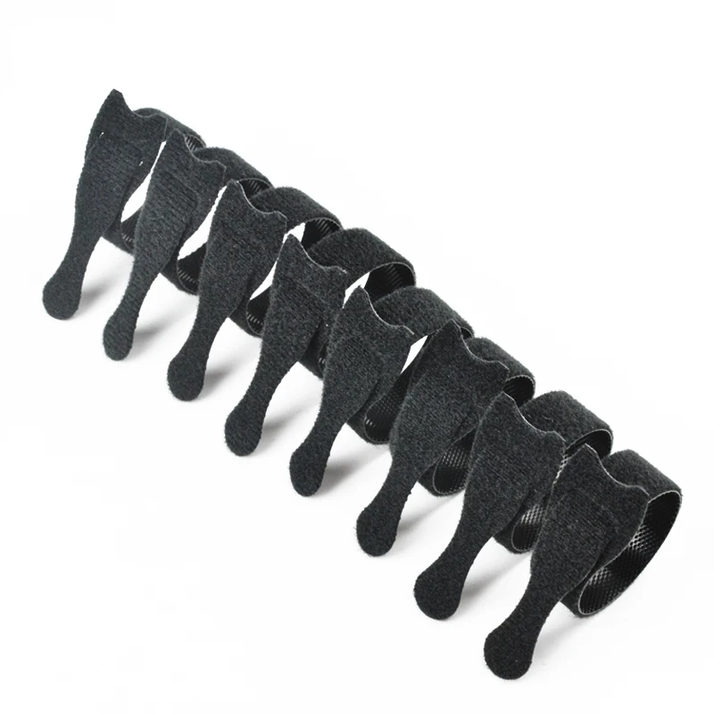 Amazon Hot Reusable Adjustable Colorful Back to Back Hook and loop Strap Nylon cable tie Fastener
