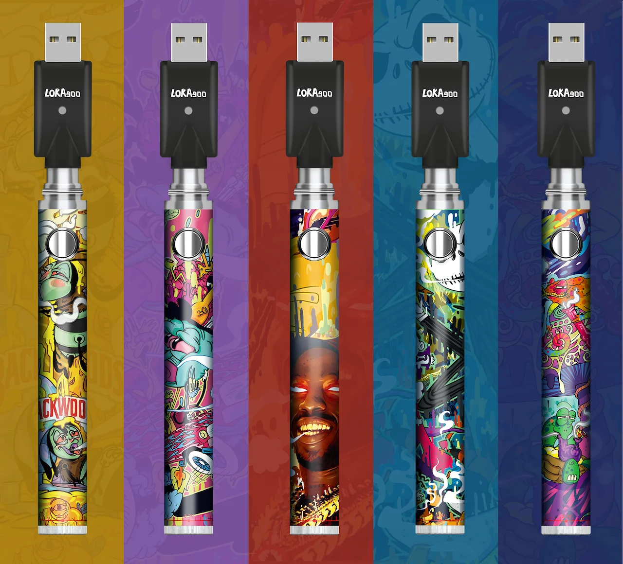 Совершенно новый Loka 900 mAh VV тонкий спиральный