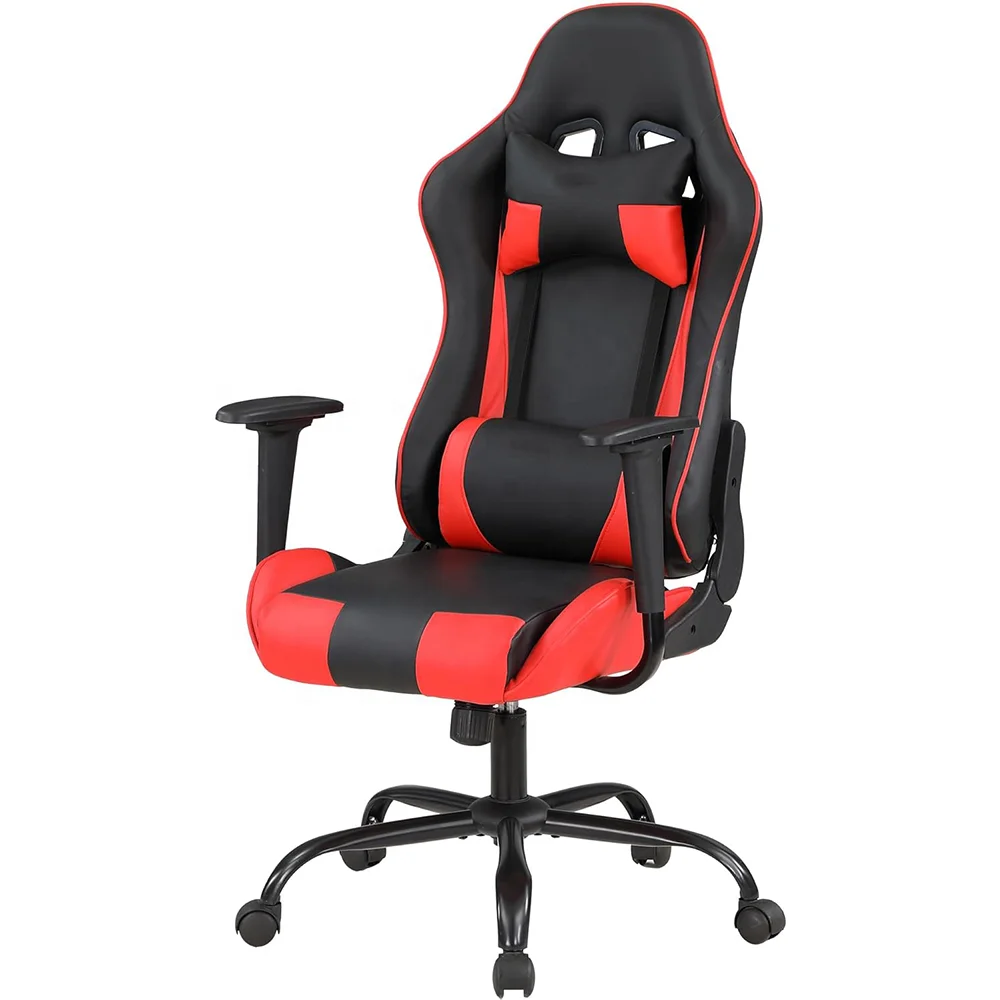 highest quality pvc blue Colombia 2024 cadeira gamer custom logo adjustable recliner office anji gaming chair red black
