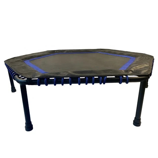 
Hexagon Mini Trampoline with Bungee Cord for Kids 