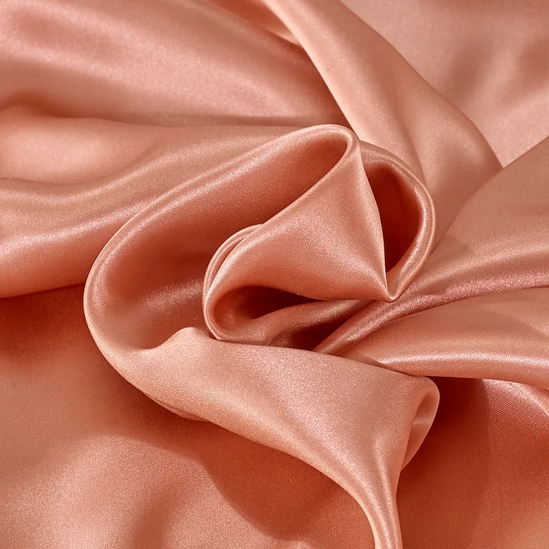 Luxury home mulberry silk duvet cover for King size with orange color