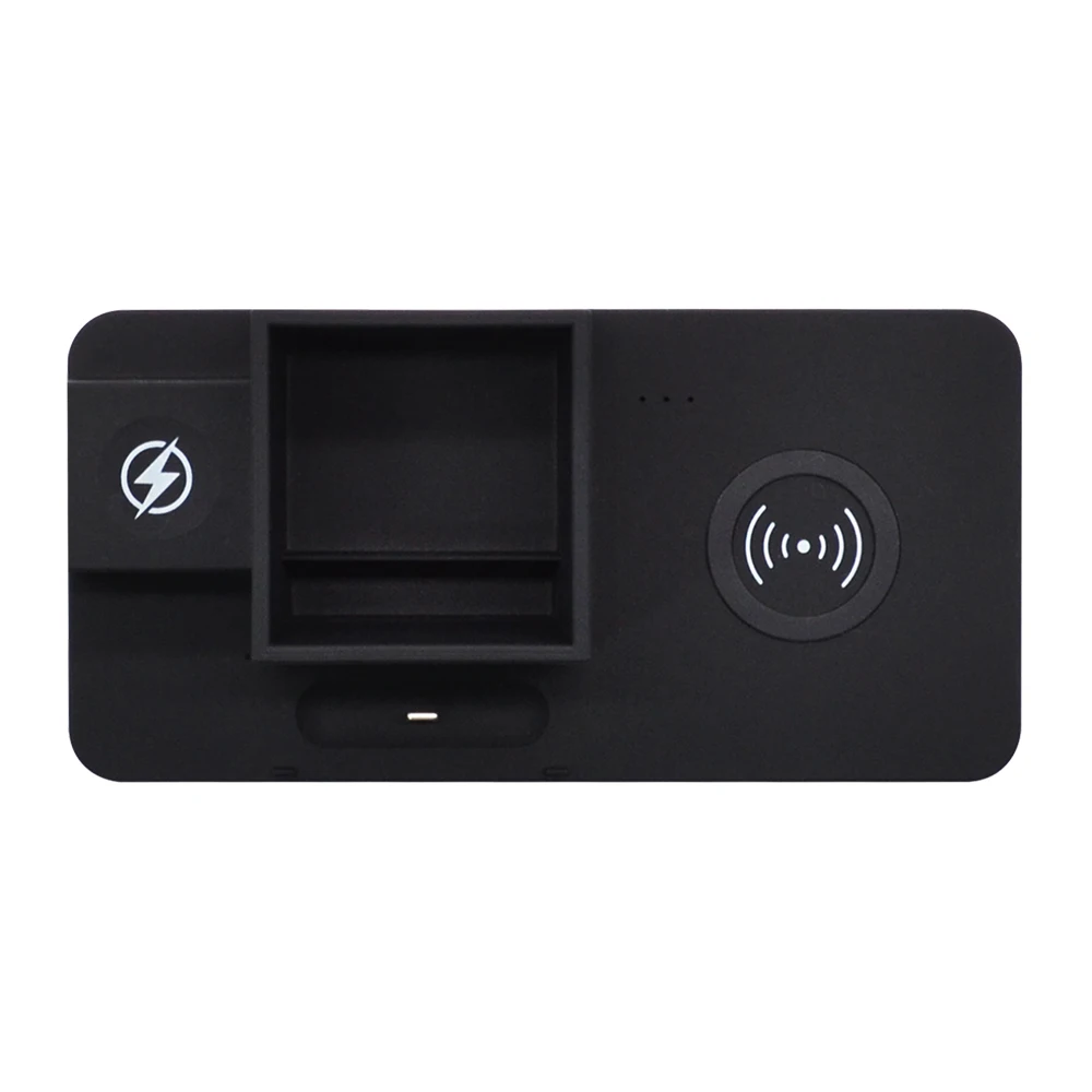 
fast wireless charging promotional rubber coating 4 in 1 watch earbuds phone pen holder 