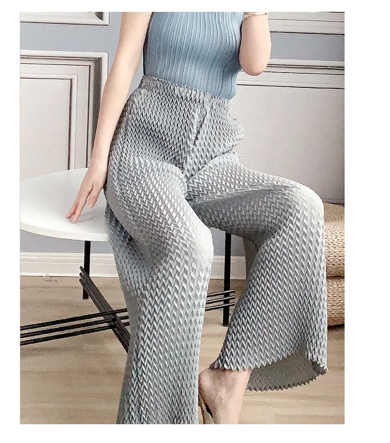 Женские комбинезоны 2023 женские брюки в складку прямые плиссированные штаны с высокой талией милые и элегантные свободные на весну лето