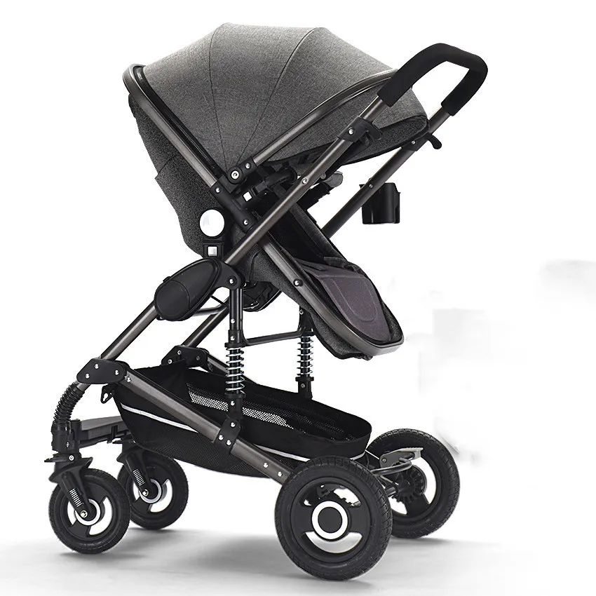Foldable luxury high landscape travel baby stroller cybex baby stroller 2 in 1