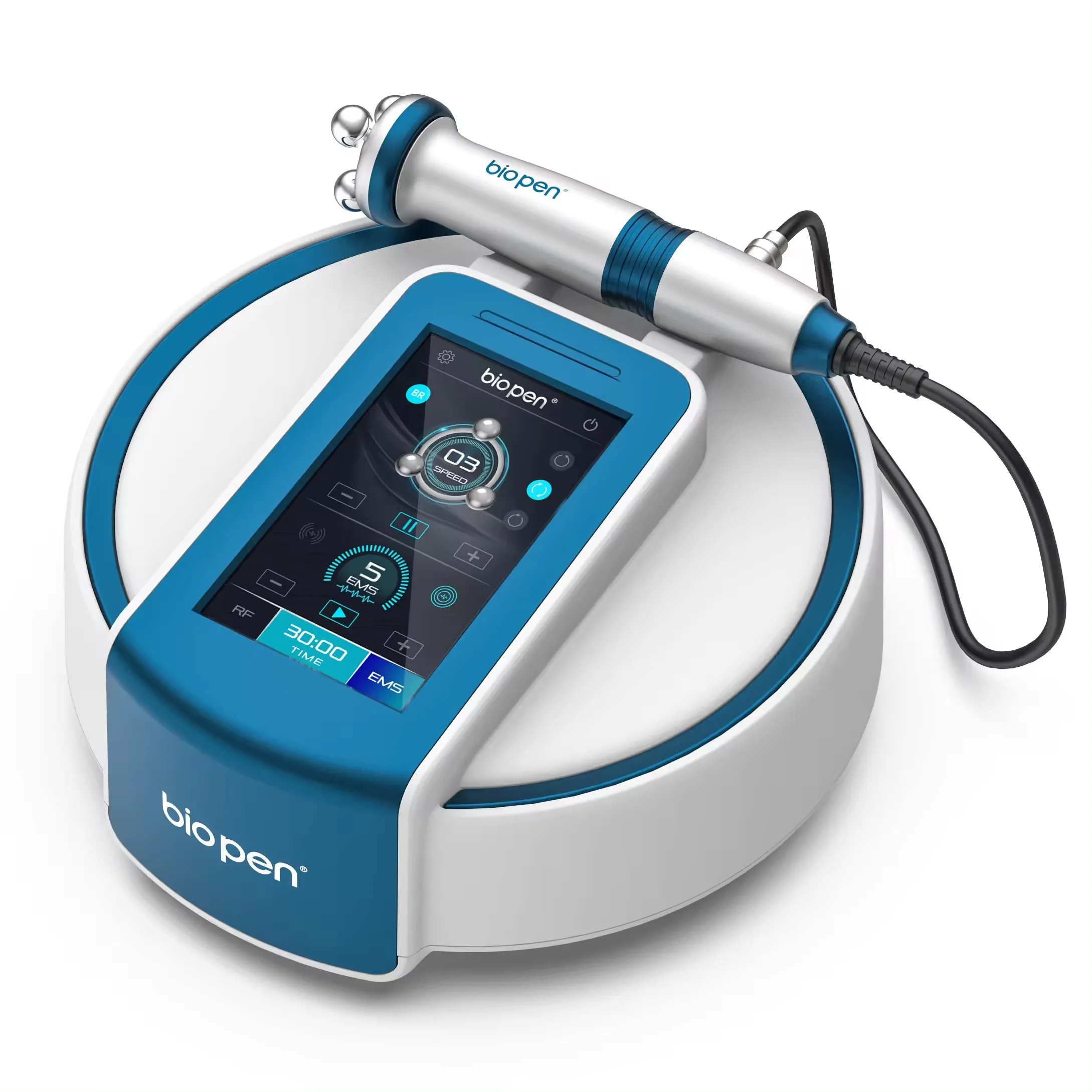 New Bio T6 RF Facial Lifting EMS Micro-current Blue Light Therapy Facial Massage Removal Wrinkle Acne  Pore Shaping Fat Dissolve
