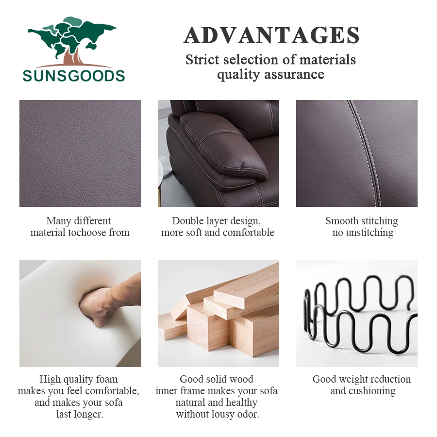 Modern Style Design Corner Couch Sofa Customized color leather  living room Furniture Three Seat sofa set