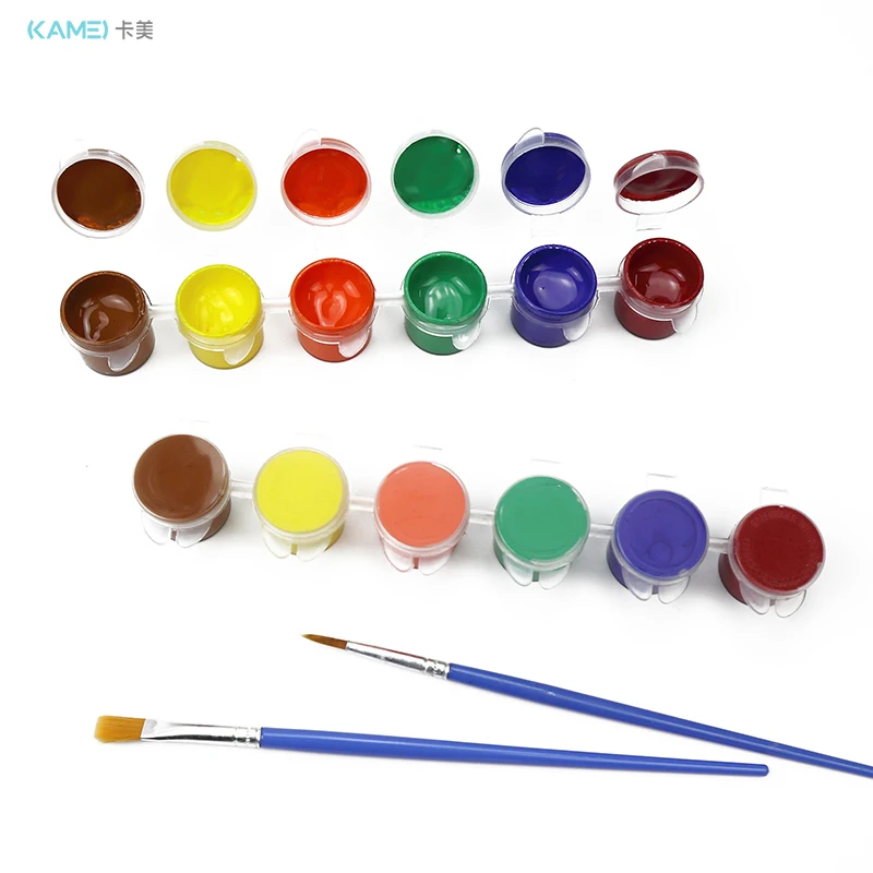 5ML DIY Artist Acrylic Paint Set 6 Color Paint Pot Strip for Classrooms School Arts and Crafts Paint