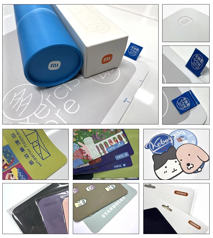 Custom Logo PU Mouse Pad For Office School Custom Design PU Leather Mouse Mat For Promotions Advertising Non-slip Waterproof