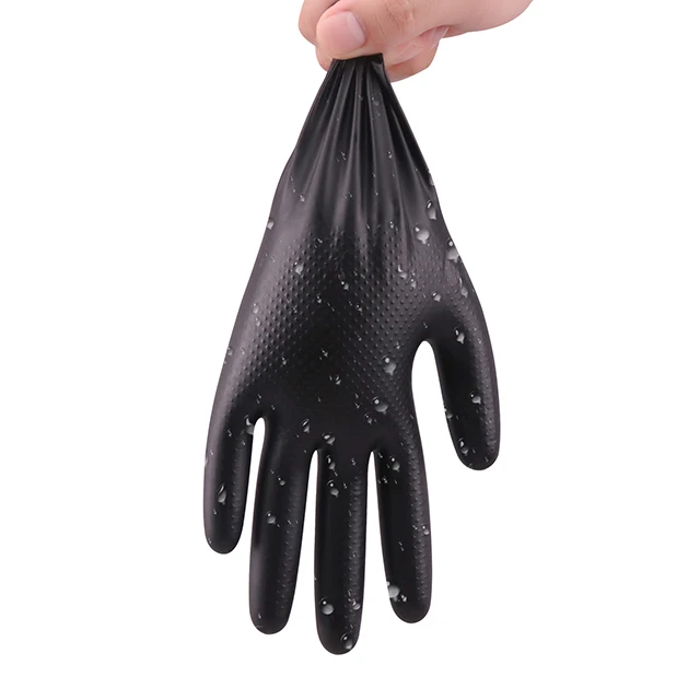 Black Nitrile Gloves Factory Wholesale Latex Powder Free Food Gloves 4.5 5.0g 7.0g Tattoo Disposal Nitrile  Gloves