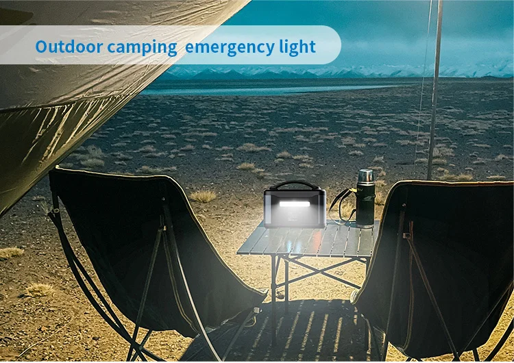 1000W/2200W Travel portable lithium energy storage power supply portable power station with USB and Type-C charging port