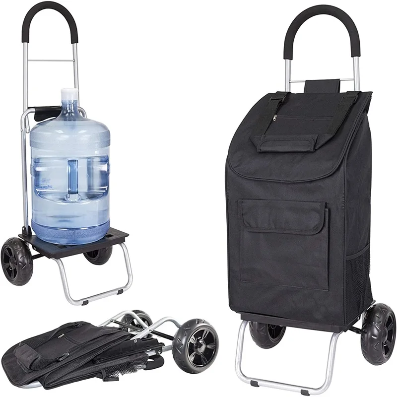 Wholesale Wheeled Market Trolley Bag  Hand Trolley Folding Shopping Trolley Cart