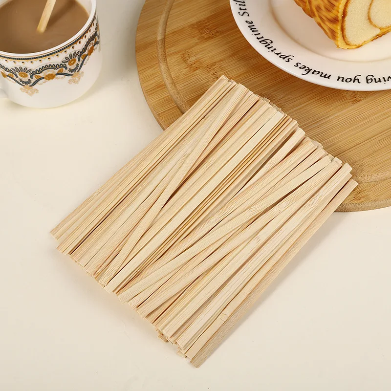 Wholesale High Quality Disposable Wood Stirrer Birch Wood Coffee Bamboo Coffee Stirrers